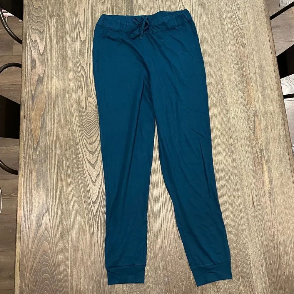 NWOT J. Jill Drawstring Jogger Pants High Rise Relaxed Fit Tapered Leg Blue XS